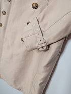ZARA WOMAN Double-Breasted Trench Coat Beige Size M - Image 4