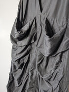 Frey Sleeveless Draped Dress Charcoal Grey Size 10 - Image 2