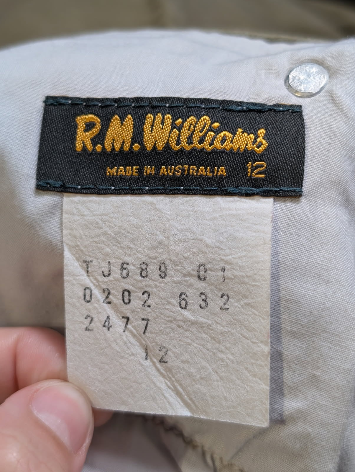 R.M. Williams Moleskin Jeans Beige Size 13 - Image 10