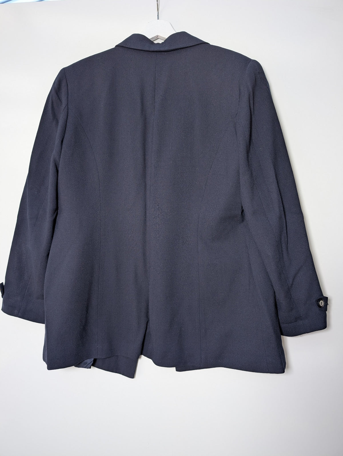 Anthea Crawford Wool Double-Breasted Blazer Navy Blue Women's AU 14 - Image 3