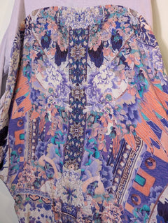 Camilla Australia Lavender Knit & Silk Floral Embellished Tunic - OS - Image 5