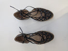 Dries Van Noten Lace-Up Espadrille Sandals Black Size 37.5 - Image 2