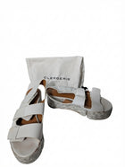 Clergerie Platform Espadrille Sandals White Leather EU 37.5 - Image 1