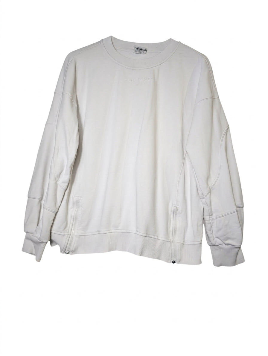 Country Road Women's Sweatshirt White Side Zip Detail - Image 1