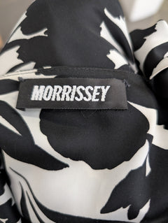 Morrissey Empire Waist Dress Black and White Floral - Image 4