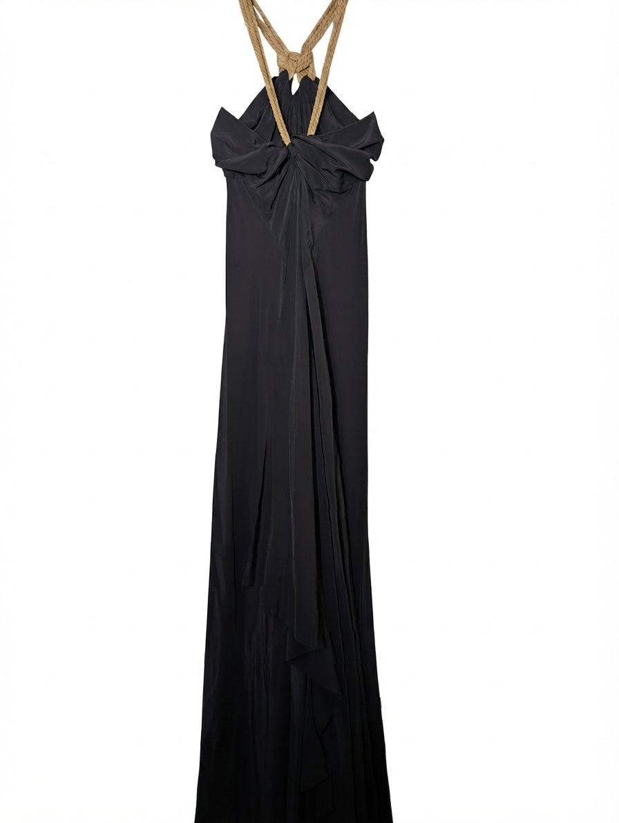 Garry Bigeni Textured Dress Black Women's Size M