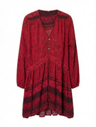 SPELL Desert Wanderer Tunic Dress Red XL - Image 1