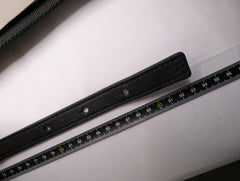 Ginger & Smart Leather Bag Strap Black Gold Hardware Size S - Image 7