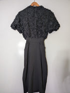 Garry Bigeni Textured Dress Black Women's Size M - Image 5