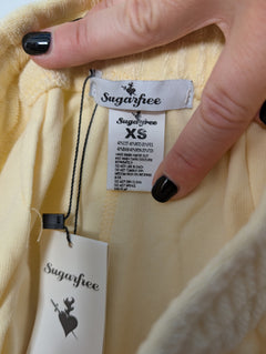 Sugarfree Terry Cloth Tube Top and Shorts Set Yellow XS - Image 7