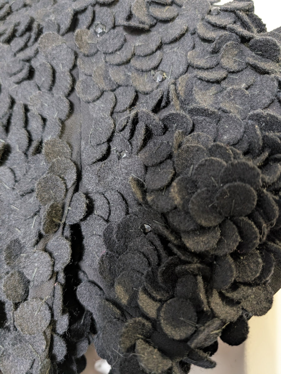 Garry Bigeni Textured Dress Black Women's Size M - Image 6