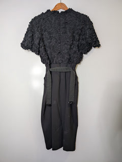 Garry Bigeni Textured Dress Black Women's Size M - Image 8