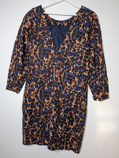 Camilla and Marc Leopard Print Shift Dress Women's Size 12 - Image 4