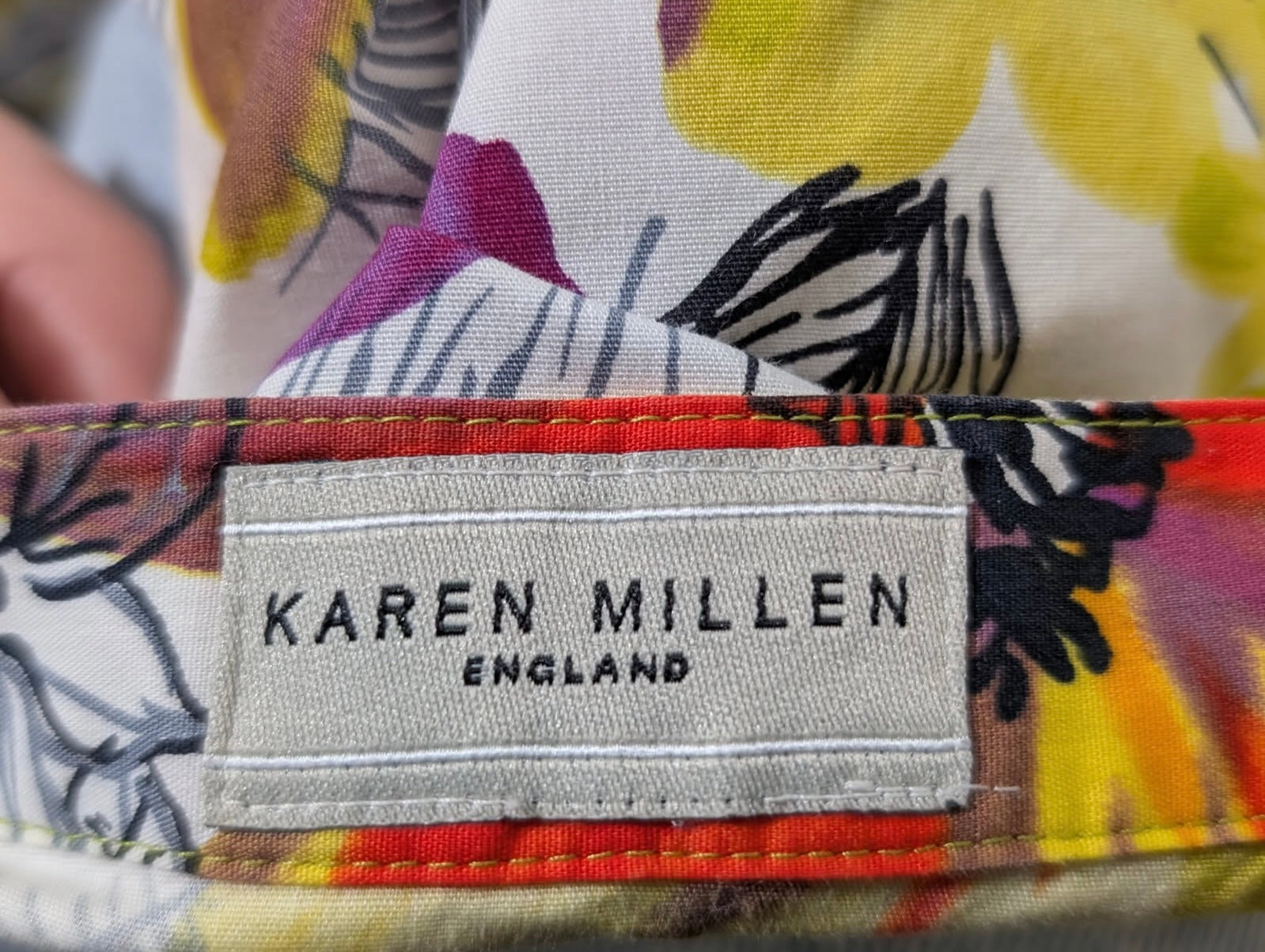 Karen Millen Floral Ruffle Front Blouse Multi-colour - Image 6