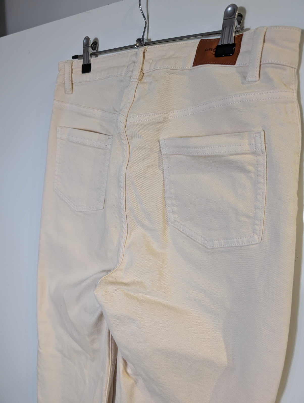 Love & Roses Wide Leg Trousers Cream US 8 / UK 12 - Image 6