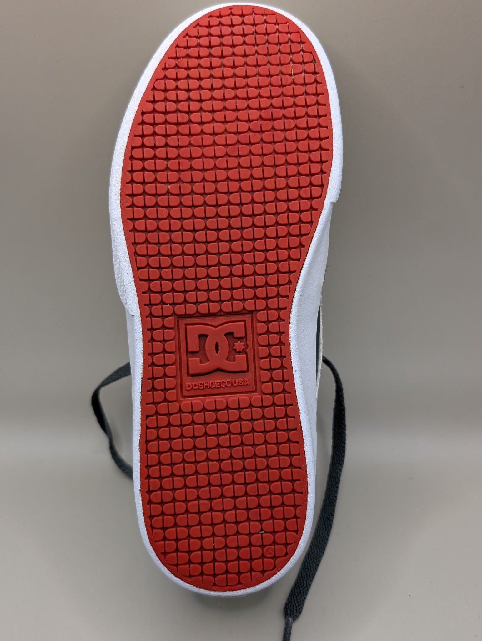 DC Shoes Kalis Vulc Youth Skate Sneakers Grey White US 5 - Image 5