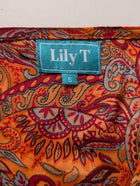 Lily T Boho Paisley Print Tassel Sleeve Mini Dress Size S - Image 2
