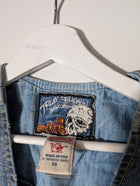 True Religion Women's Distressed Denim Vest Blue Size XS - Image 4