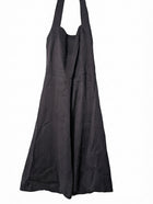 Veronika Maine Textured Halter Neck Midi Dress Black Size 12 - Image 1