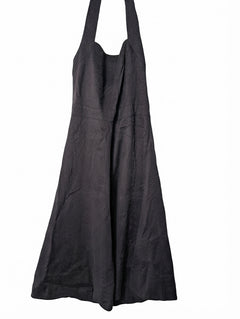 Veronika Maine Textured Halter Neck Midi Dress Black Size 12 - Image 1