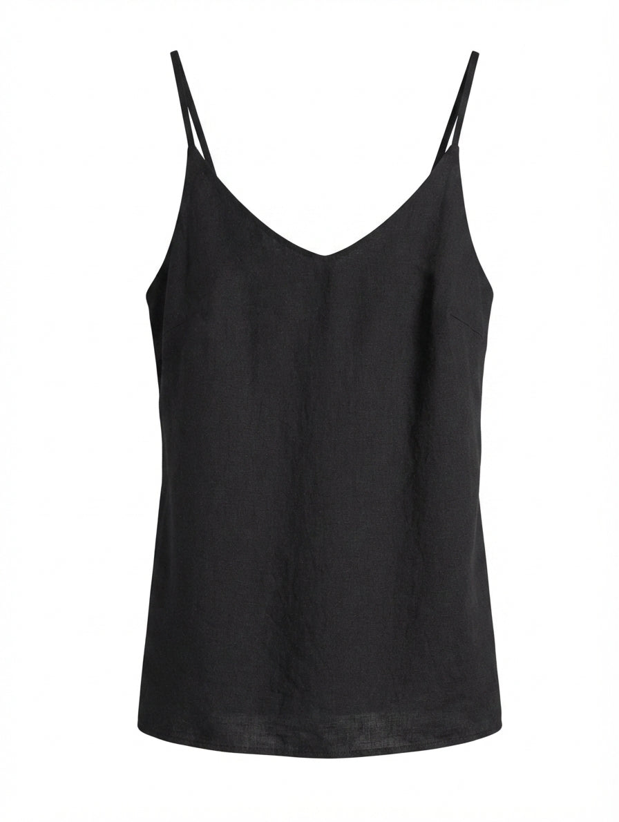 Billabong Linen Blend Cami Tank Top Olive Green Size 10 - Image 1