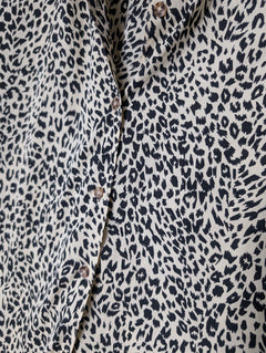 Volcom Corpo Class Leopard Print Shirt Dress Size S - Image 2