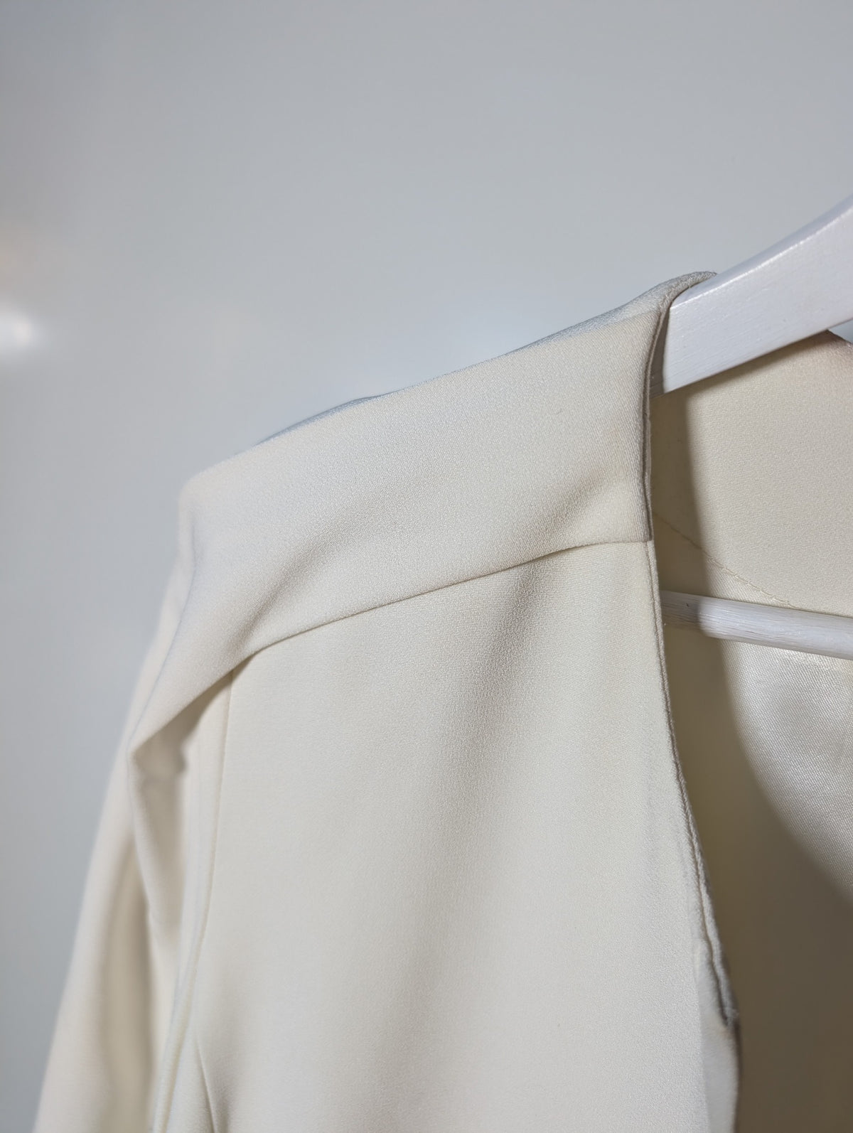 RSVP PERRI CUTTEN Open Front Coat White Size L - Image 4