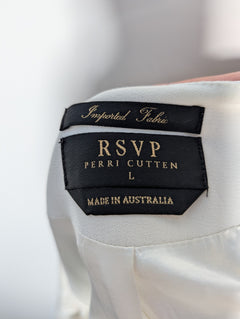 RSVP PERRI CUTTEN Open Front Coat White Size L - Image 6