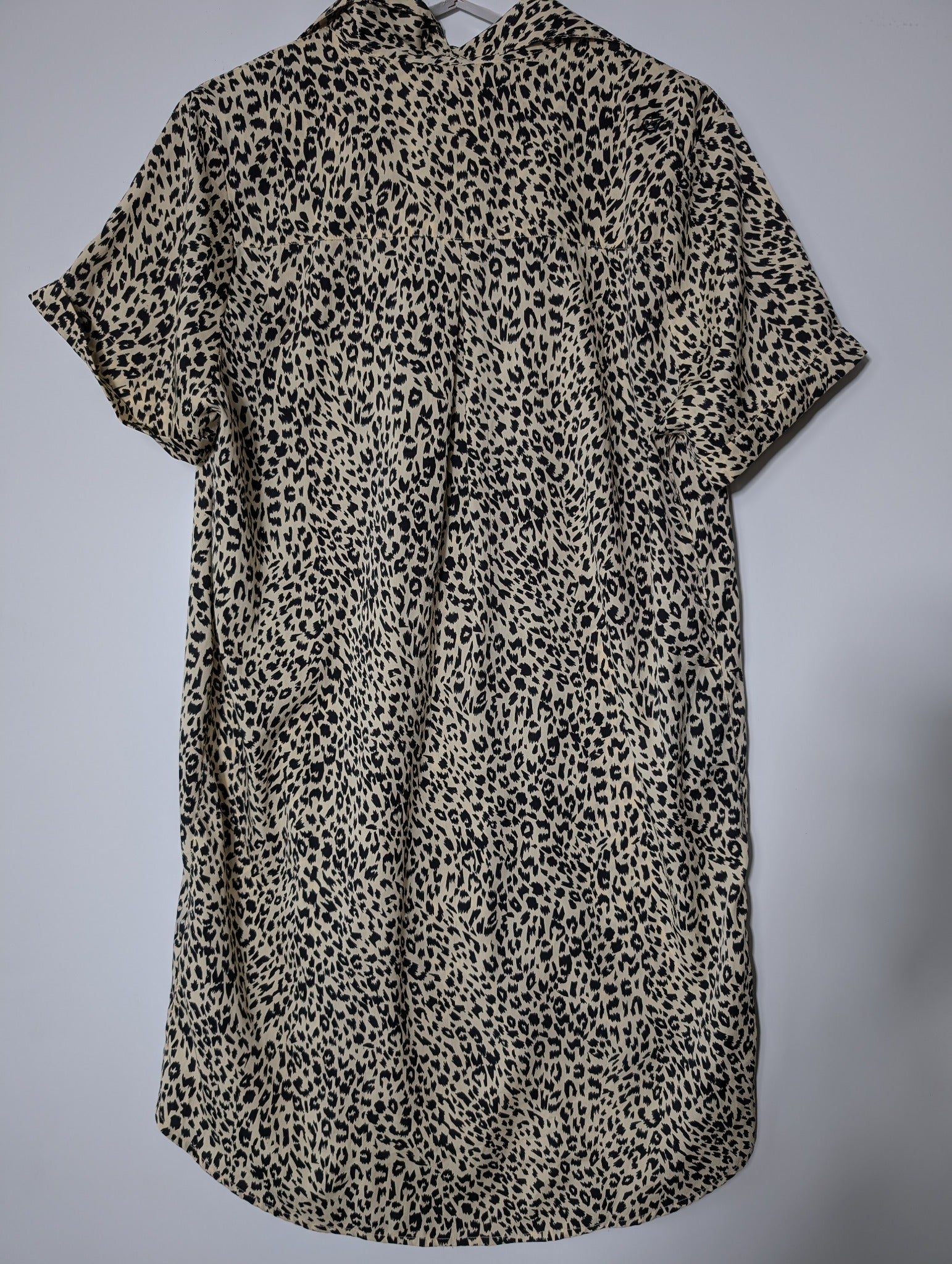 Volcom Corpo Class Leopard Print Shirt Dress Size S - Image 4