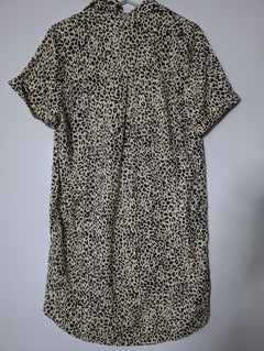 Volcom Corpo Class Leopard Print Shirt Dress Size S - Image 4