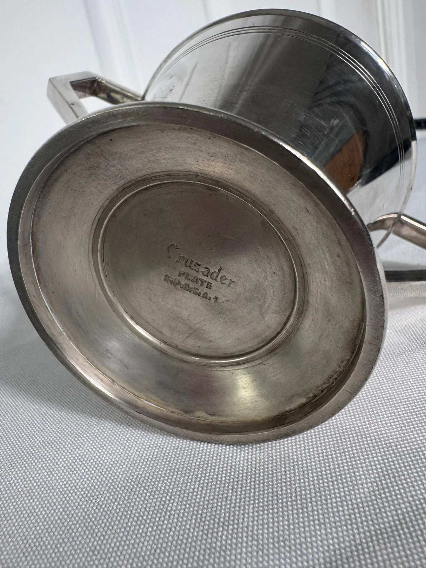 Vintage Art Deco Silver Plated Sugar Bowl With Lid - Image 6