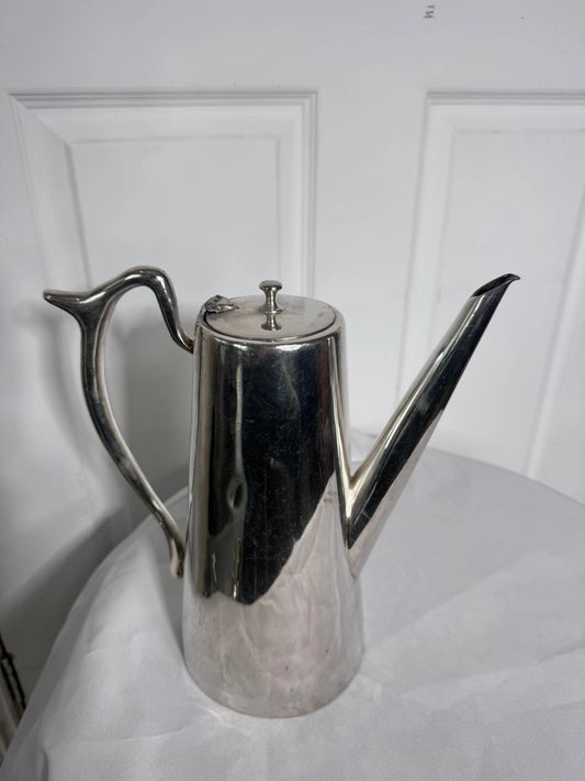 Vintage Silver Plated Tapered Coffee Pot - Elegant Mid-Century Style - Image 2