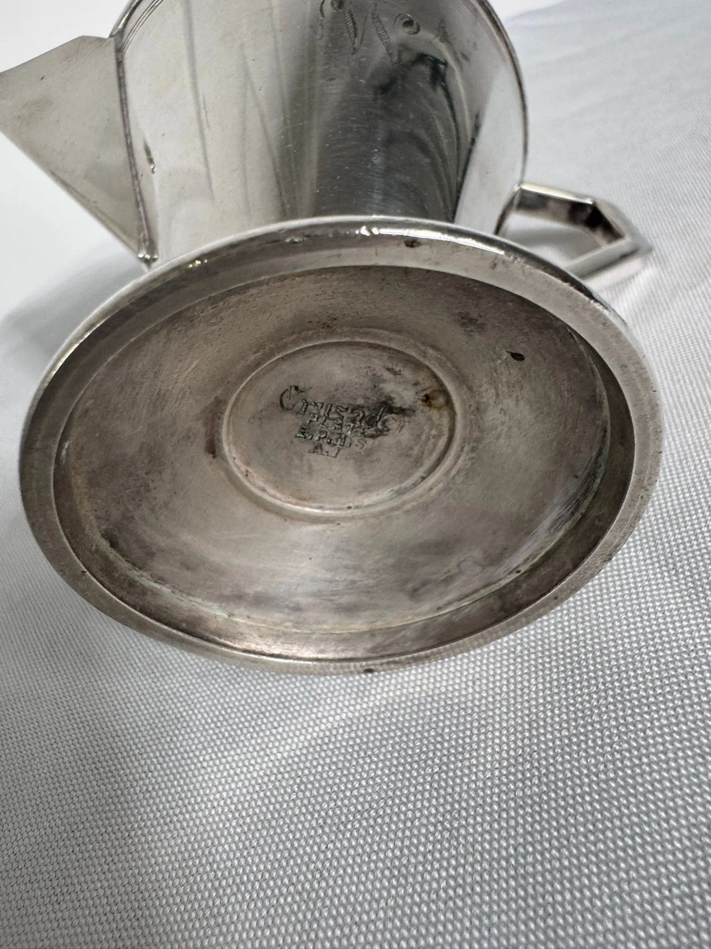 Vintage Art Deco Sterling Silver Coffee Pot - Elegant Geometric Design - Image 9