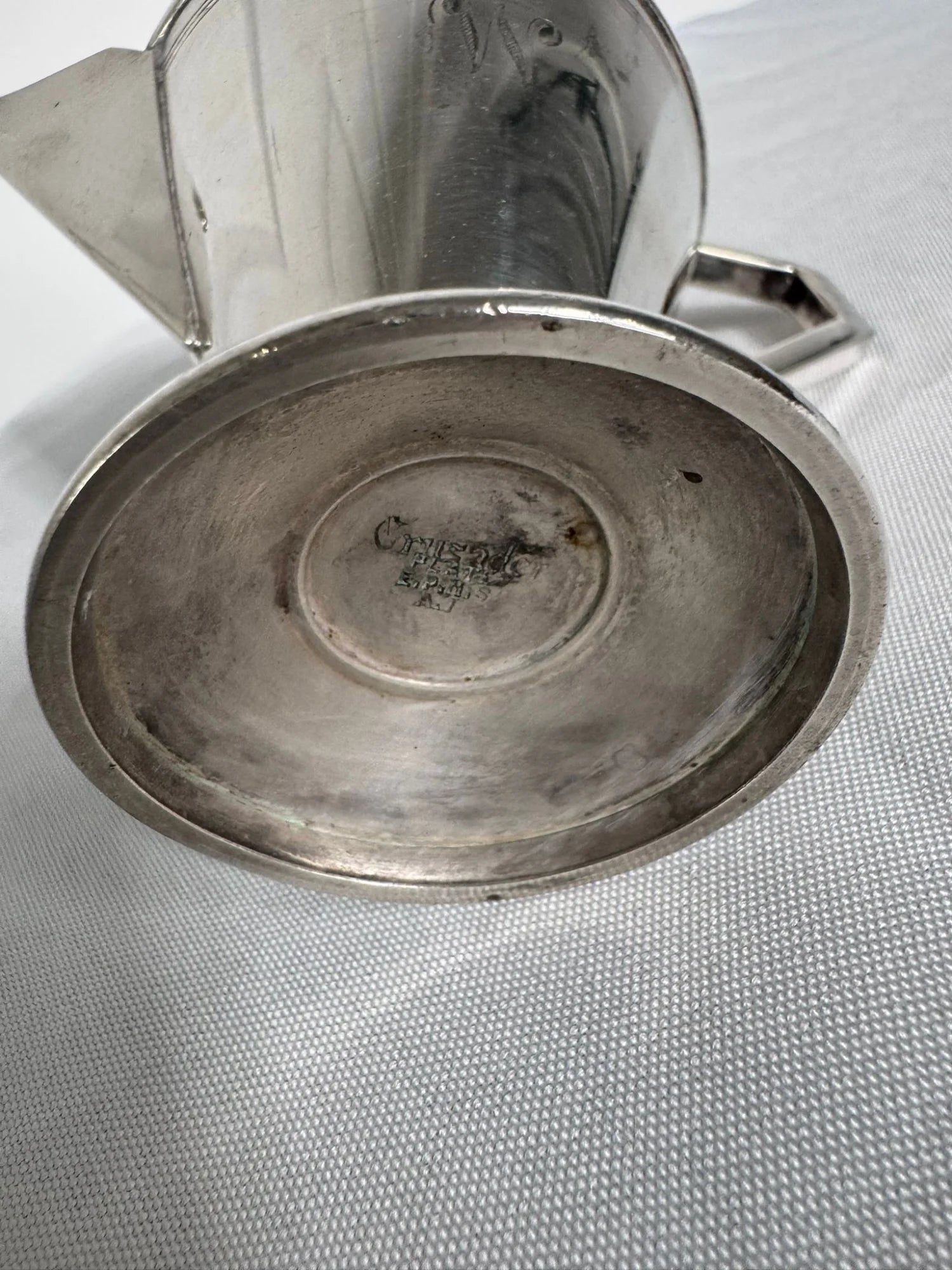 Vintage Art Deco Sterling Silver Coffee Pot - Elegant Geometric Design - Image 9