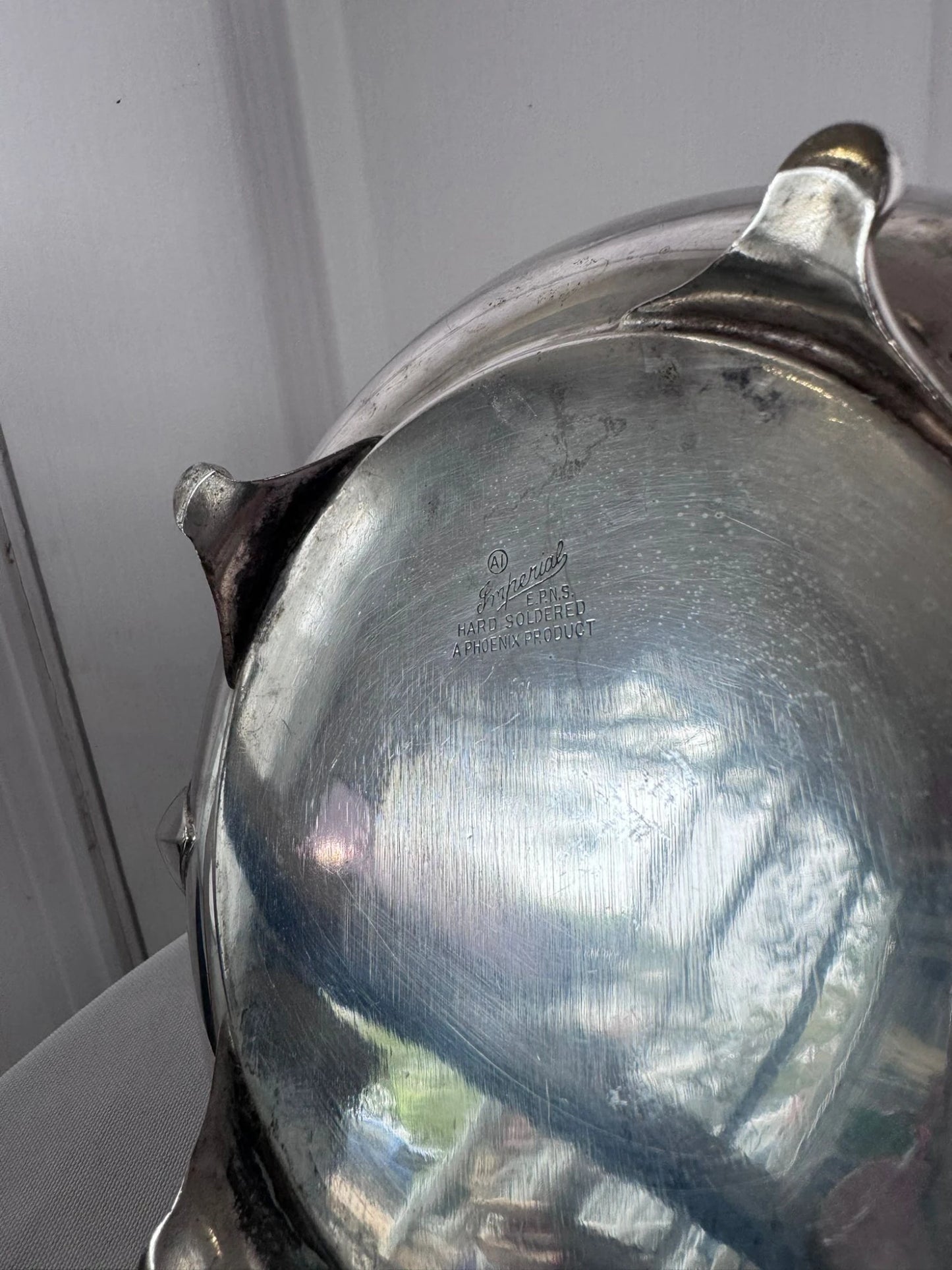 Vintage Silver Plated Teapot - Elegant Footed Design - Image 6