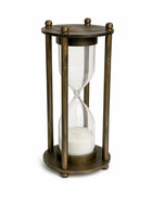 Epstein London Decorative Sand Timer Hourglass - Bronze Tone Metal - Image 1