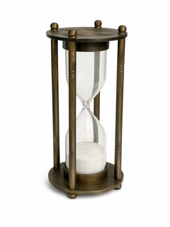 Epstein London Decorative Sand Timer Hourglass - Bronze Tone Metal - Image 1