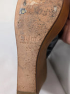 Chloé Black Patent Slingback Wedges EU38 - Image 9