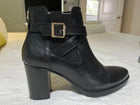 Carvela Black Leather Block Heel Ankle Boots EU 40 - Image 1