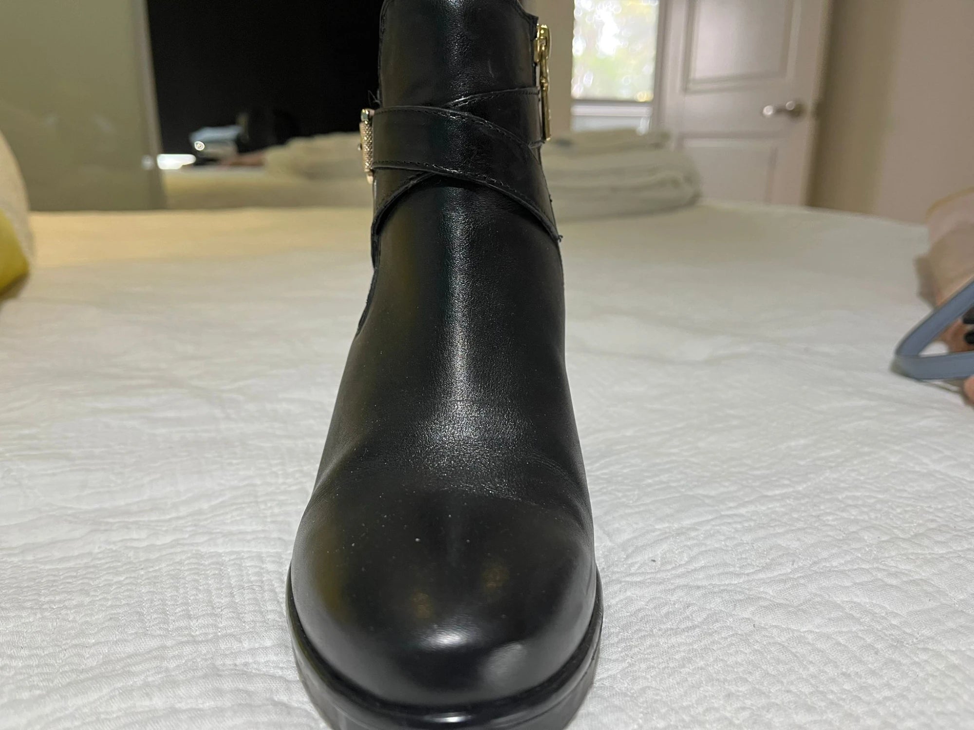Carvela Black Leather Block Heel Ankle Boots EU 40 - Image 4
