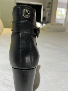 Carvela Black Leather Block Heel Ankle Boots EU 40 - Image 5