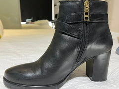 Carvela Black Leather Block Heel Ankle Boots EU 40 - Image 2