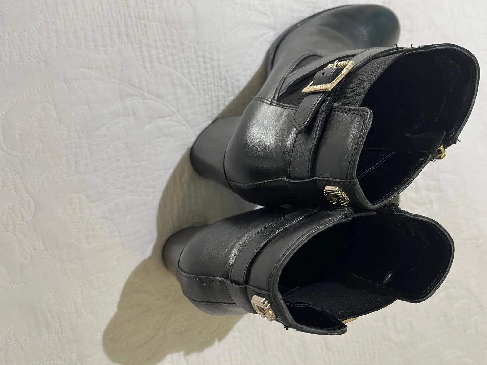 Carvela Black Leather Block Heel Ankle Boots EU 40 - Image 3