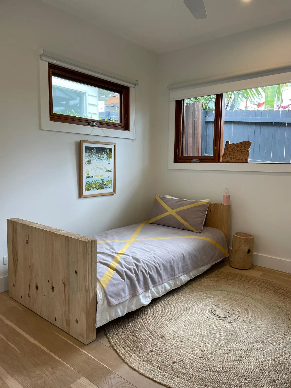 Mark Tuckey Basic Bed - King Single Solid Recycled Timber - Image 4