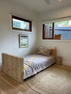 Mark Tuckey Basic Bed - King Single Solid Recycled Timber - Image 4