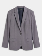 Theory Staple Blazer in Grey Virgin Wool Size 10 - Image 1