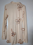 One Little Day Knit Dress Cream Floral Detail One Size - Image 3