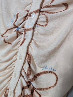 One Little Day Knit Dress Cream Floral Detail One Size - Image 5
