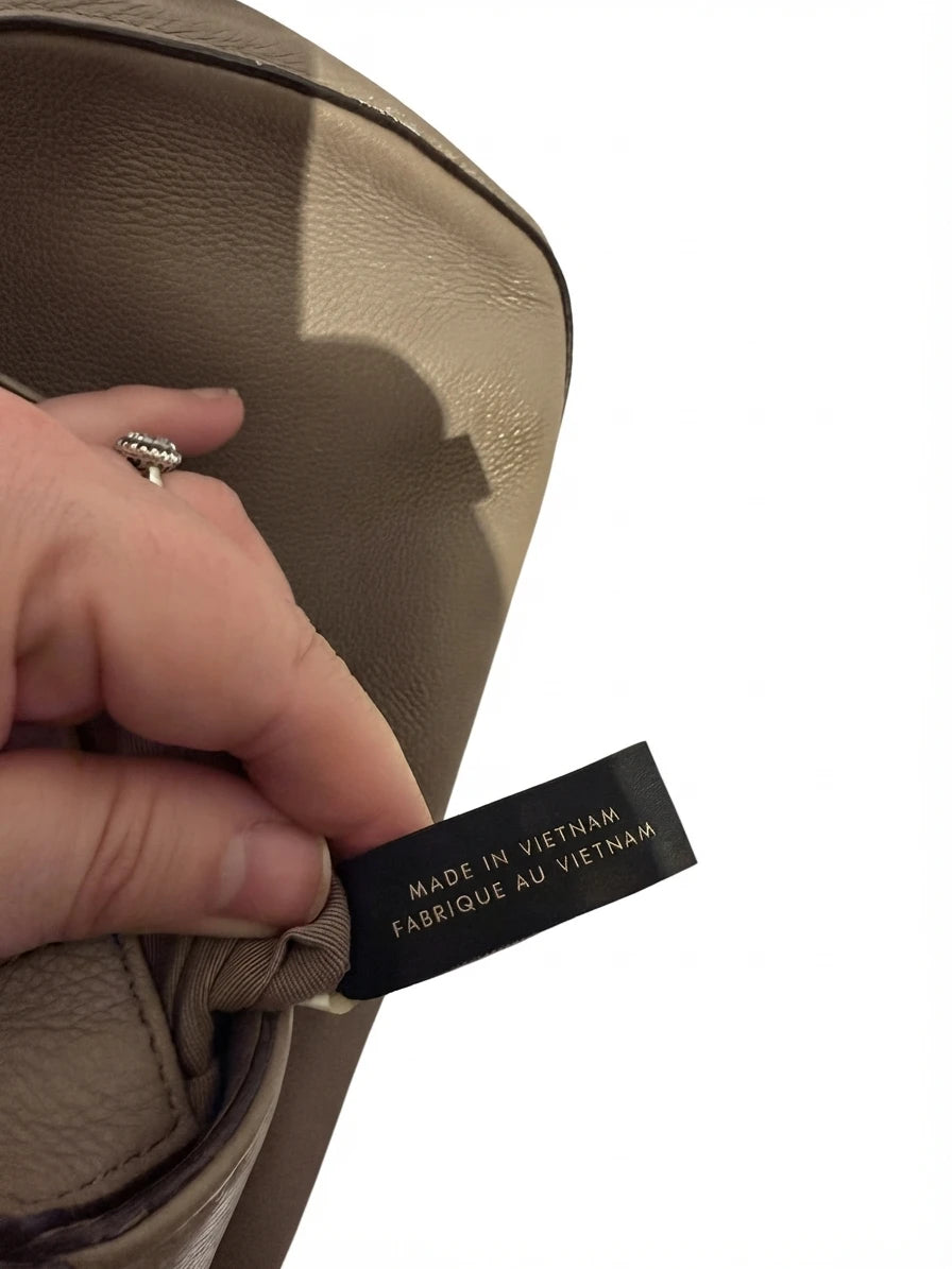 Marc Jacobs Recruit Nomad Crossbody Bag Taupe Leather - Image 9