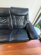 Narvik 3-Seater Electric Reclining Sofa Black - Image 2